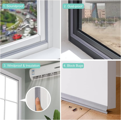 All-In-One Seal Strip — Block Dust, Noise, Heat & Bugs Instantly  5M（196.8in）