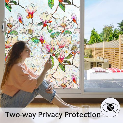 Floral Window Privacy Film