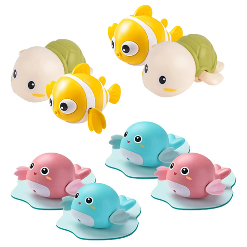 4 Pack Swimming Baby Bath Toys
