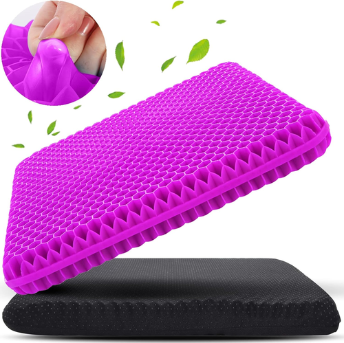Double-Layer Gel Seat Cushion for All-Day Comfort