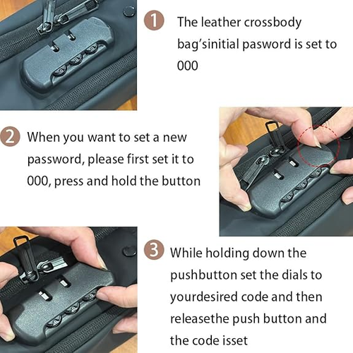 Anti-Theft Waterproof Sling Bag with USB Charging Port