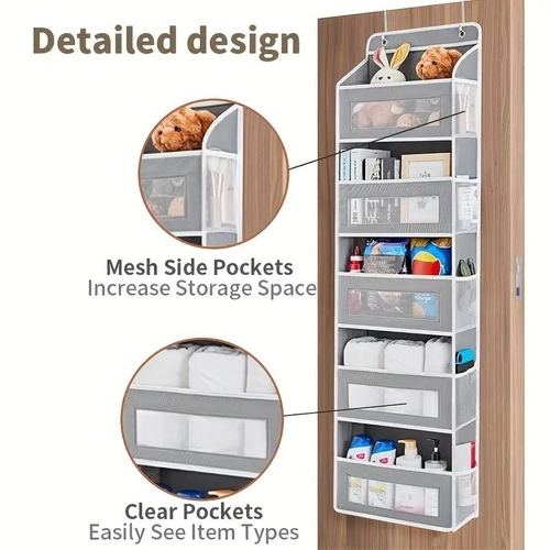 Door Hanging Organizer Rack – Space Saver for Bedroom & Bathroom 🧺