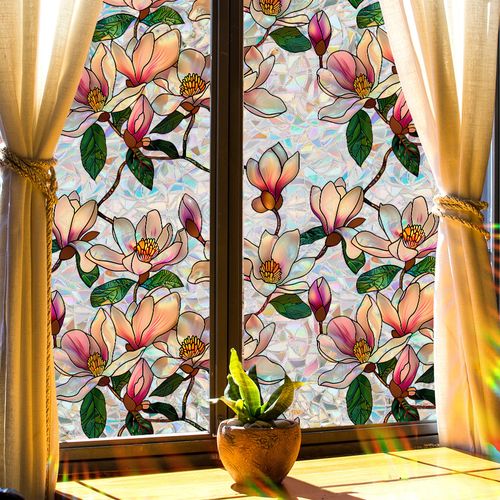 Floral Window Privacy Film