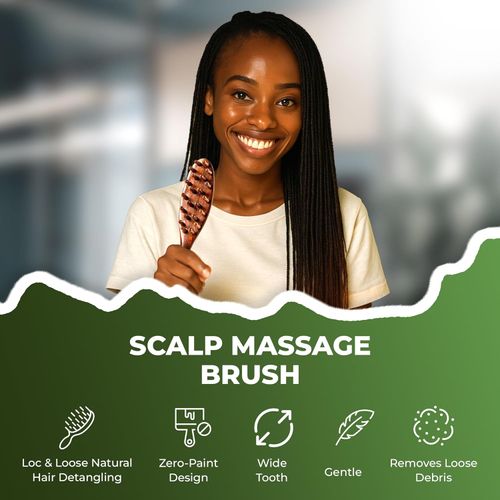 Sandalwood Locs & Twist Care Brush