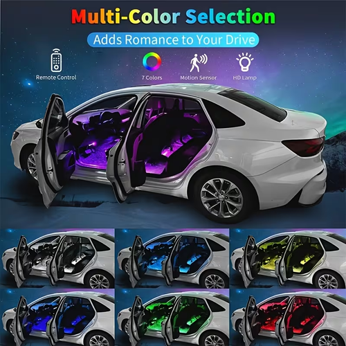 RGB LED Car Atmosphere Lamp USB Wireless Roof Star Light Multiple Modes Automotive Interior Lights Auto Interior Lighting