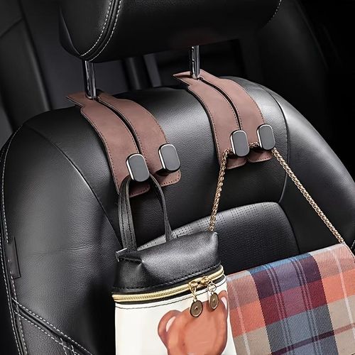 Leather Car Seat Headrest Hook (4PCS)