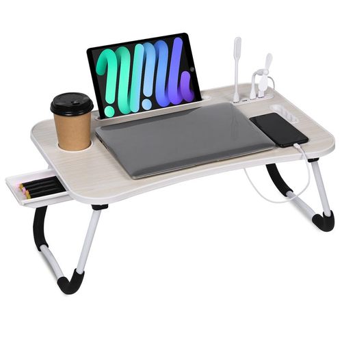 Foldable Bed Laptop Desk with USB