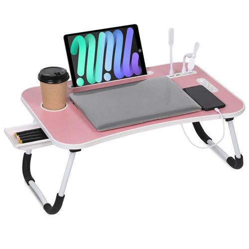 Foldable Bed Laptop Desk with USB