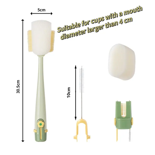 2PCS ✨5-in-1 Cup Cleaning Brush🧼Deep Clean Bottles, Mugs & Straws
