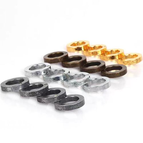 Gold-Finish Four-Ring Thumb Ring