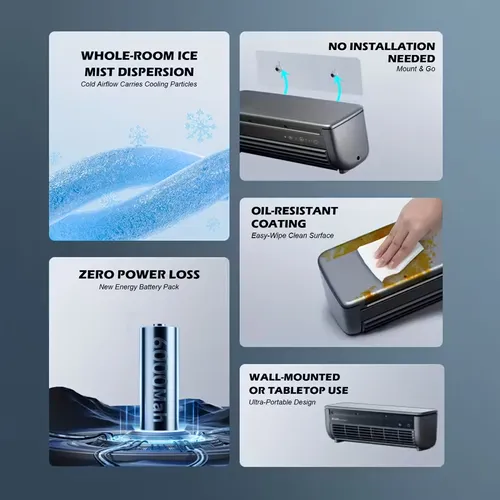 3-in-1 Portable Ice Mist Air Conditioner – Instant Cooling Anywhere 8 sales
