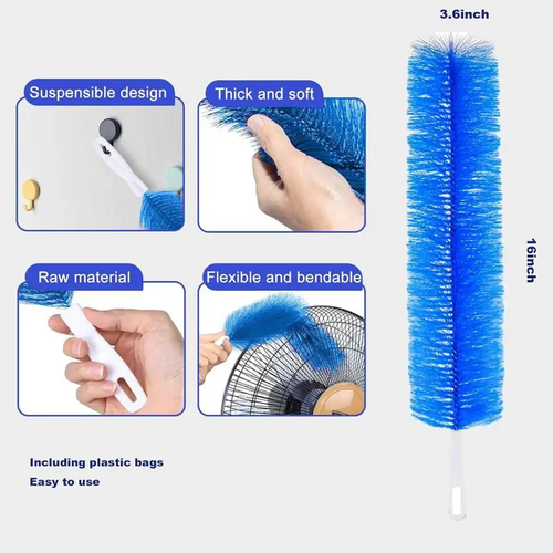 3 Counts Flexible Microfiber  Dust Cleaning Brush