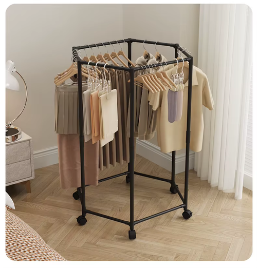360-Degree Rotating Clothing Rack