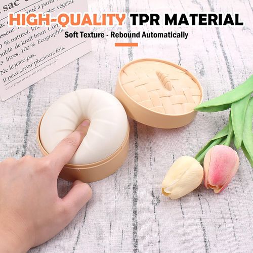 4PCS  Slow-Rebound Stress Relief Bun Toy