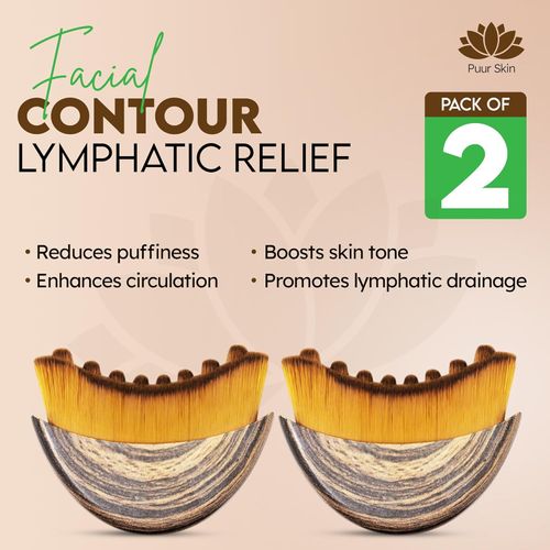 2PCS✨Lymphatic Contour Facial Massage Brush