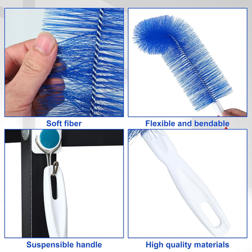 3 Counts Flexible Microfiber  Dust Cleaning Brush