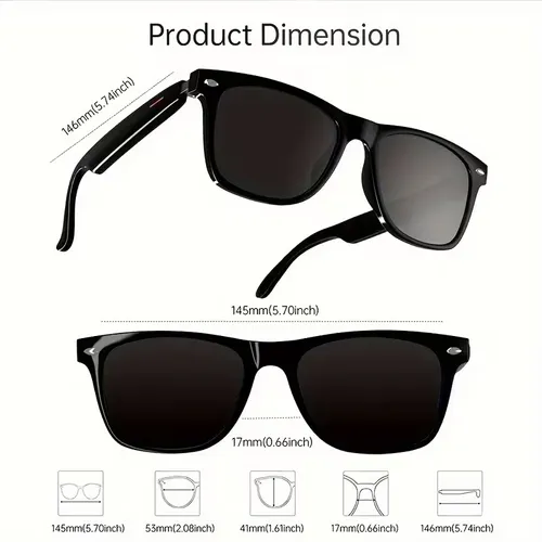 Audio Smart Glasses — UV Protection, Open-Ear Sound & Bluetooth 5.4