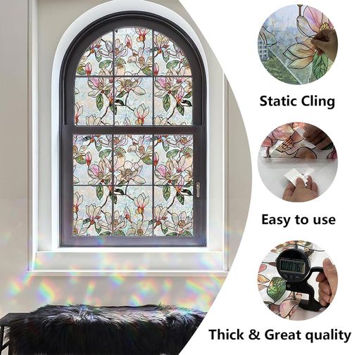 Floral Window Privacy Film