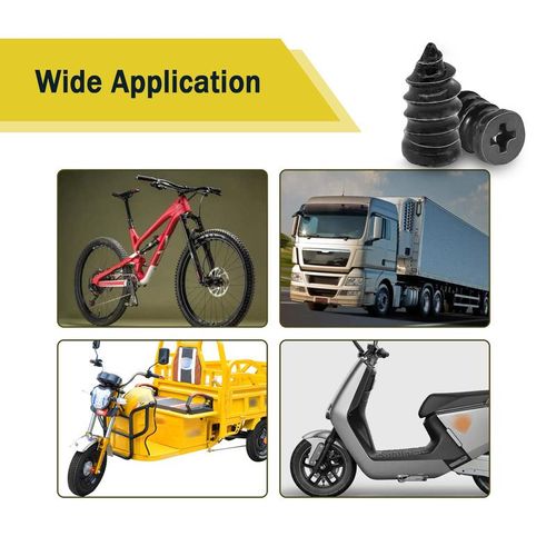 60PCS Tire Repair Rubber Nails Kit with 2 Sizes for Car Motorcycle Truck Tractor(Including screwdriver as a gift)