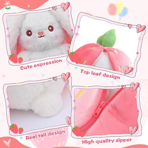 Strawberry Bunny Plush Toy