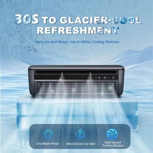 3-in-1 Portable Ice Mist Air Conditioner – Instant Cooling Anywhere 8 sales