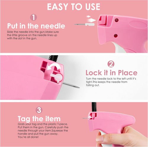 Fast Stitch Tag Gun – Instant Clothing Repair Tool (2000 Fasteners ）