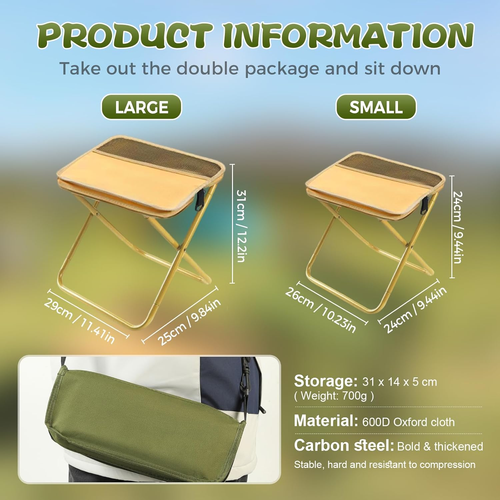 Foldable Backpack Stool — Lightweight Comfort You Can Carry Anywhere