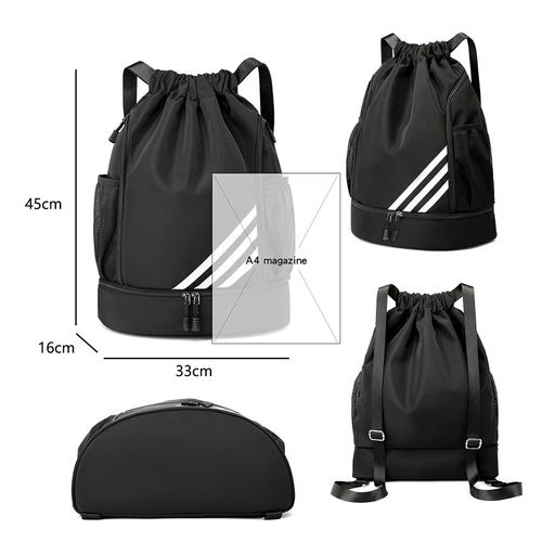 Water-Repellent Sports Backpack with Shoe Compartment – Large Capacity Travel & Gym Bag