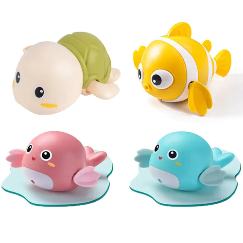 4 Pack Swimming Baby Bath Toys