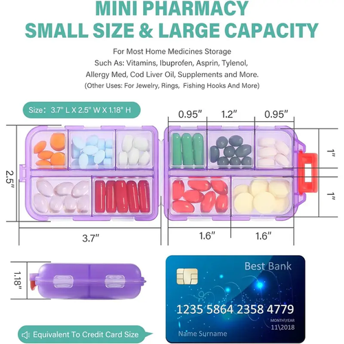 DIY Pill Organizer with 147 Pcs Upgraded Pre-Cut Medicine Labels