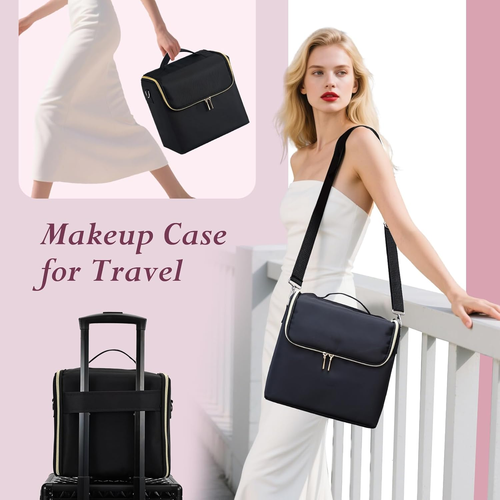 Multi-Function Professional Makeup Train Case – Large Storage, Waterproof & Travel-Friendly