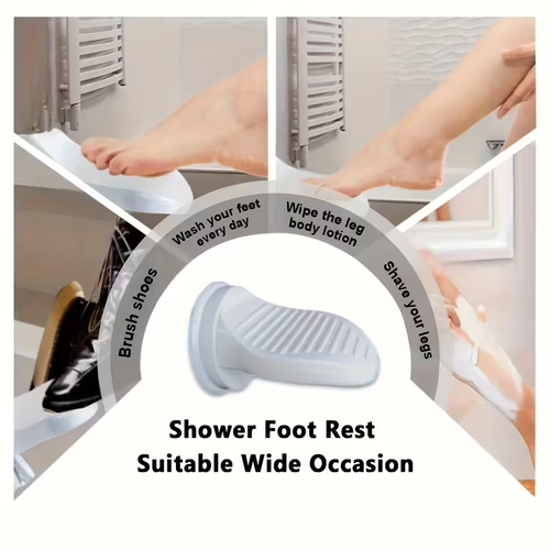 Non-Drill Shower Foot Stand – Safe, Easy & Adjustable