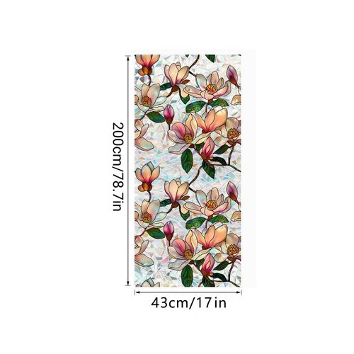 Floral Window Privacy Film