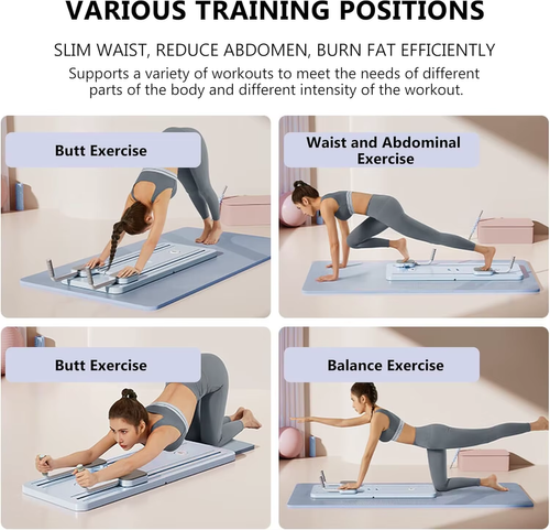 🔥 Foldable All-in-One Pilates Board — Full Body Workout at Home