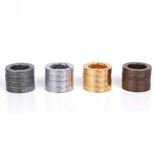 Gold-Finish Four-Ring Thumb Ring
