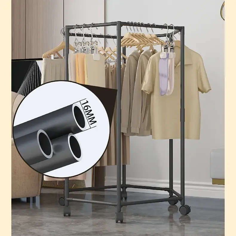 360-Degree Rotating Clothing Rack