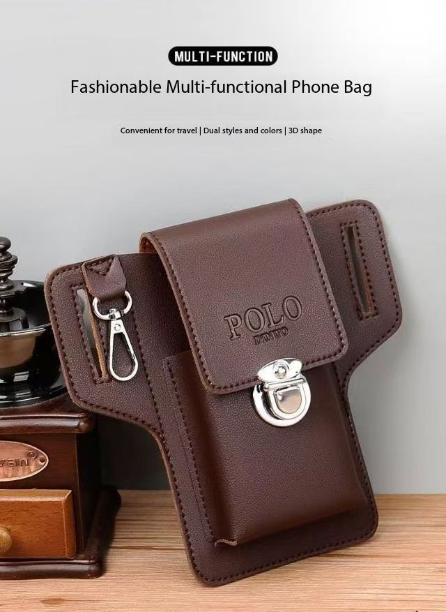 Men's mobile phone wallet for outdoor travel and water resistance