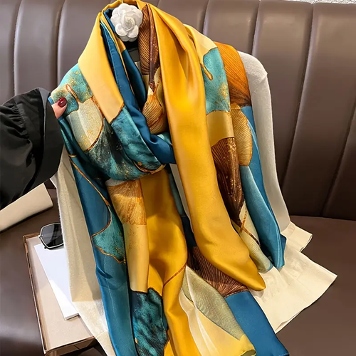 Designer style shawl scarf made of silk fabric