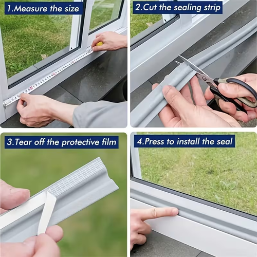 All-In-One Seal Strip — Block Dust, Noise, Heat & Bugs Instantly  5M（196.8in）