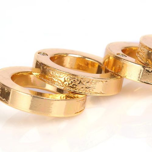 Gold-Finish Four-Ring Thumb Ring