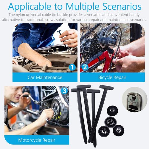 Universal Self-Locking Nylon Cable Tie Fasteners (200PCS)