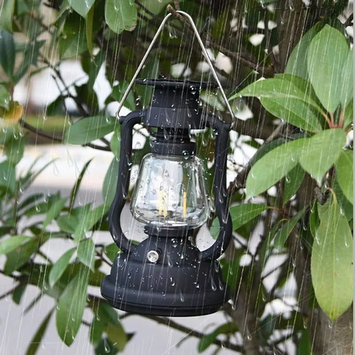 3-in-1 Solar Retro Camping Lantern – Waterproof, Long-Lasting Emergency & Outdoor Lighting