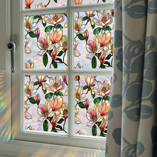 Floral Window Privacy Film