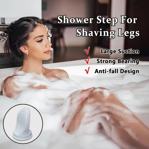 Non-Drill Shower Foot Stand – Safe, Easy & Adjustable