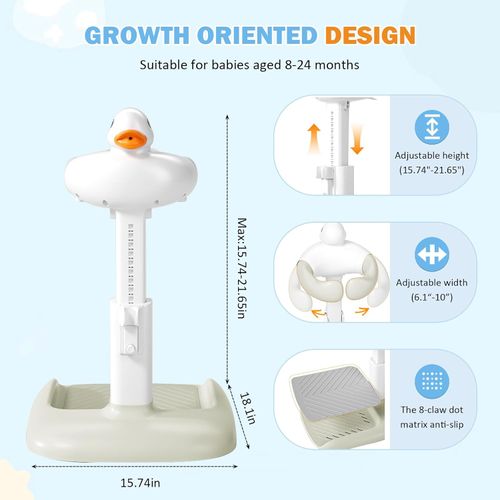 🦆Hands-Free Baby Shower Stand with Anti-Slip Base Cute Duck