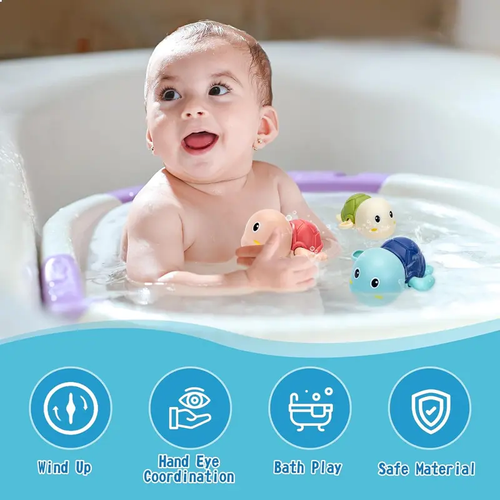4 Pack Swimming Baby Bath Toys