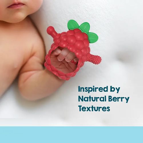 3-in-1 ✨Baby Raspberry Silicone Teether 🍇 Safe Gum Relief