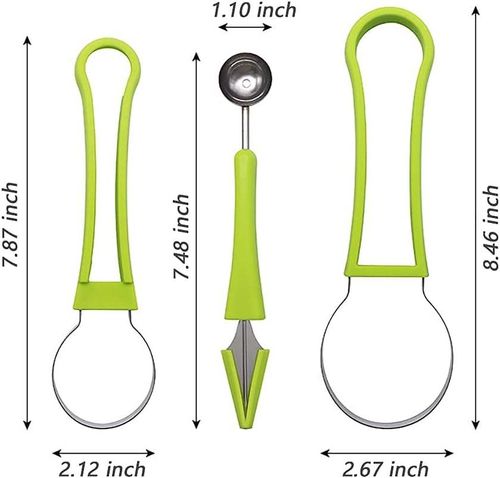 3-in-1 Fruit Art Tool — Scoop, Carve & Create in Seconds