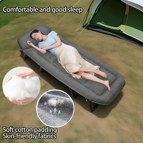3-in-1 Heavy Duty Folding Bed – Sit, Relax & Sleep 😴