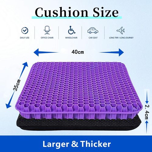 Double-Layer Gel Seat Cushion for All-Day Comfort